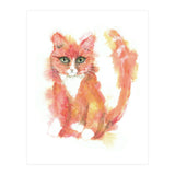 Orange tabby  cat (Print Only) thumbnail