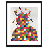 Indian Portrait Disaster · Kicking Bear Colorful Square