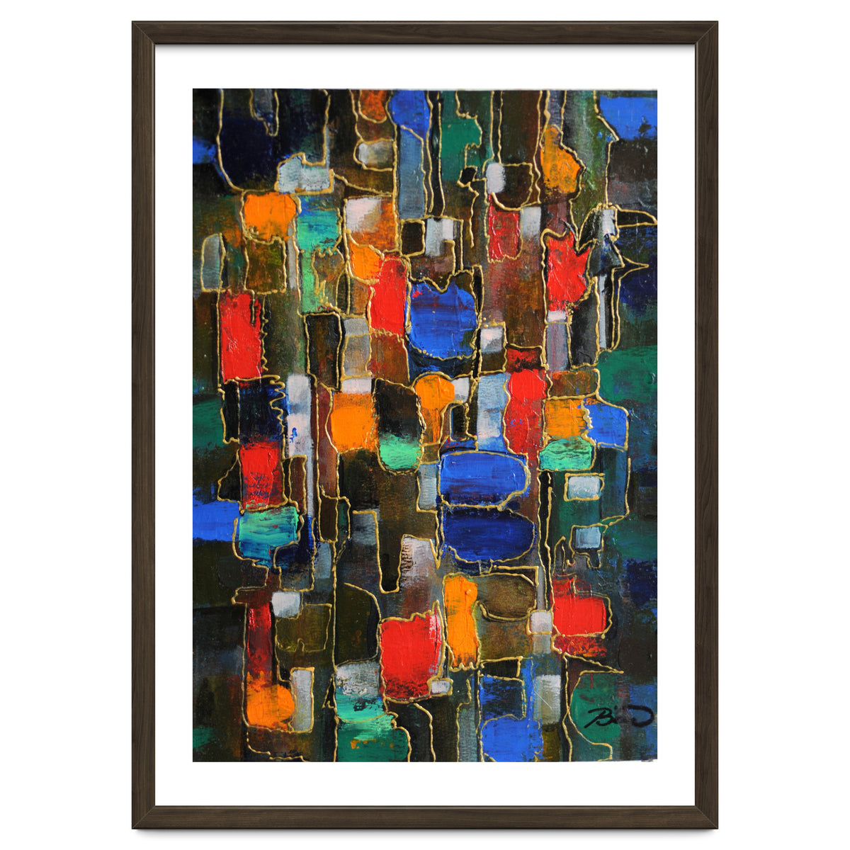 Abstract Brooklyn...38x28.cm. Acrylic