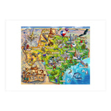 Texas Illustrated Map (Print Only) thumbnail