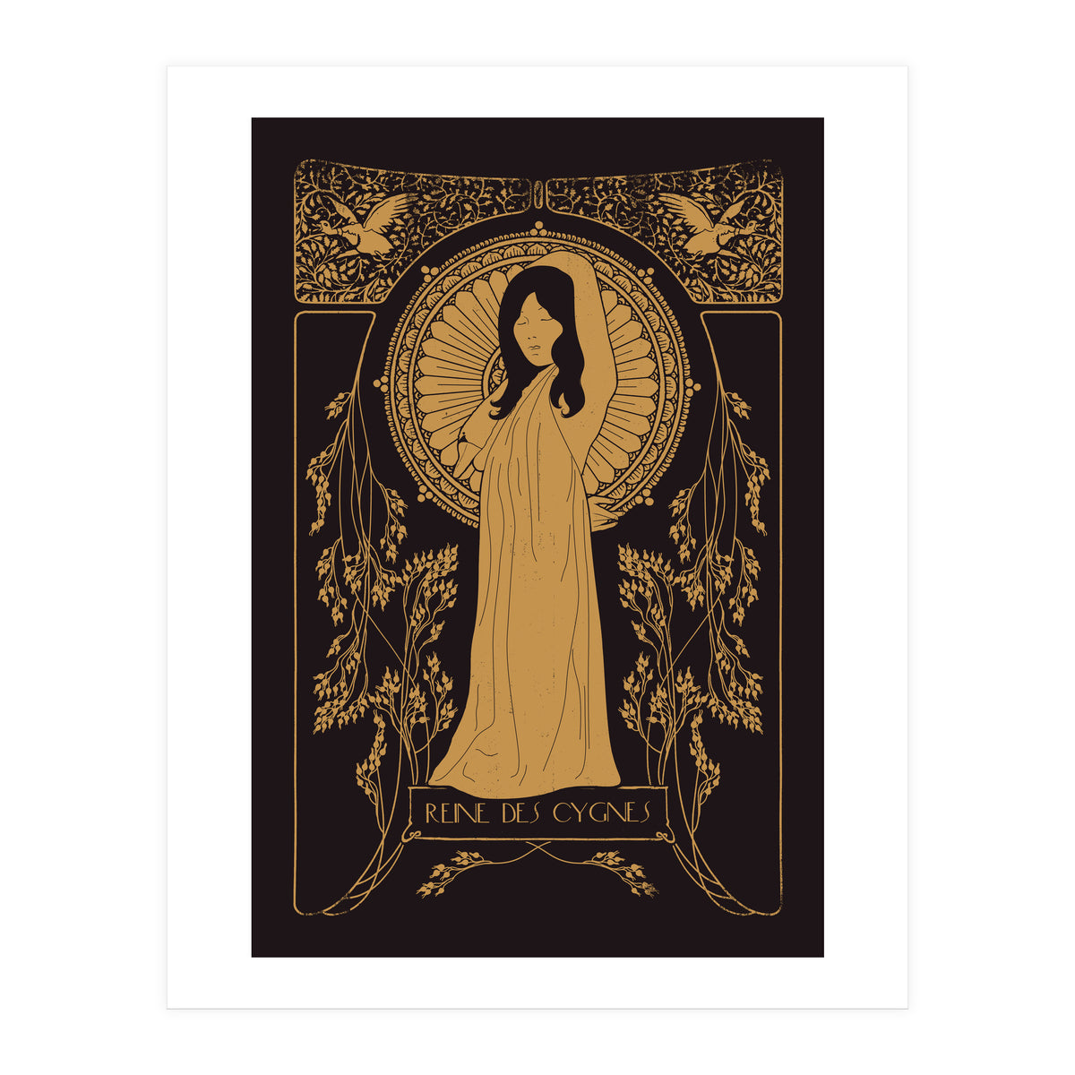 Reine Des Cygnes Golden (Print Only)
