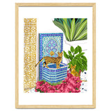Royal Bengal Cats | Palace Pets & Architecture Building | Exotic Travel Urban Jungle Terrazzo Tiles thumbnail