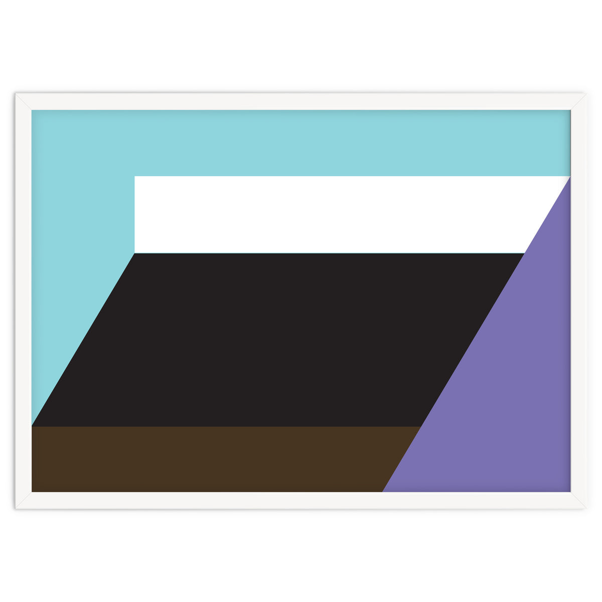 Geometric Shapes No. 34 - purple, blue & black