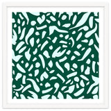 Deep Emrald | Green Terrazzo Pattern | Fun Funky Eclectic Modern Boho Painting thumbnail