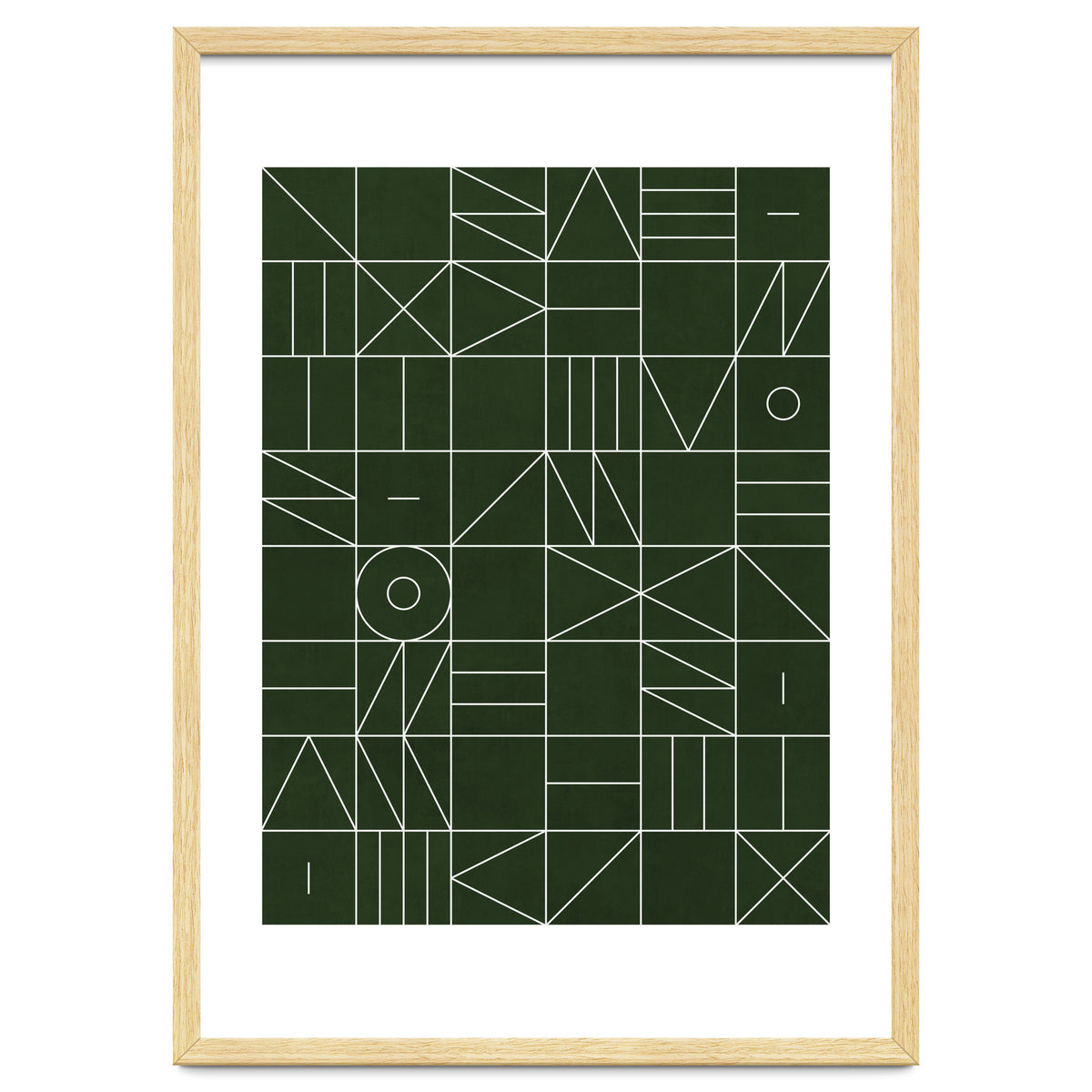 My Favorite Geometric Patterns No.6 - Deep Green
