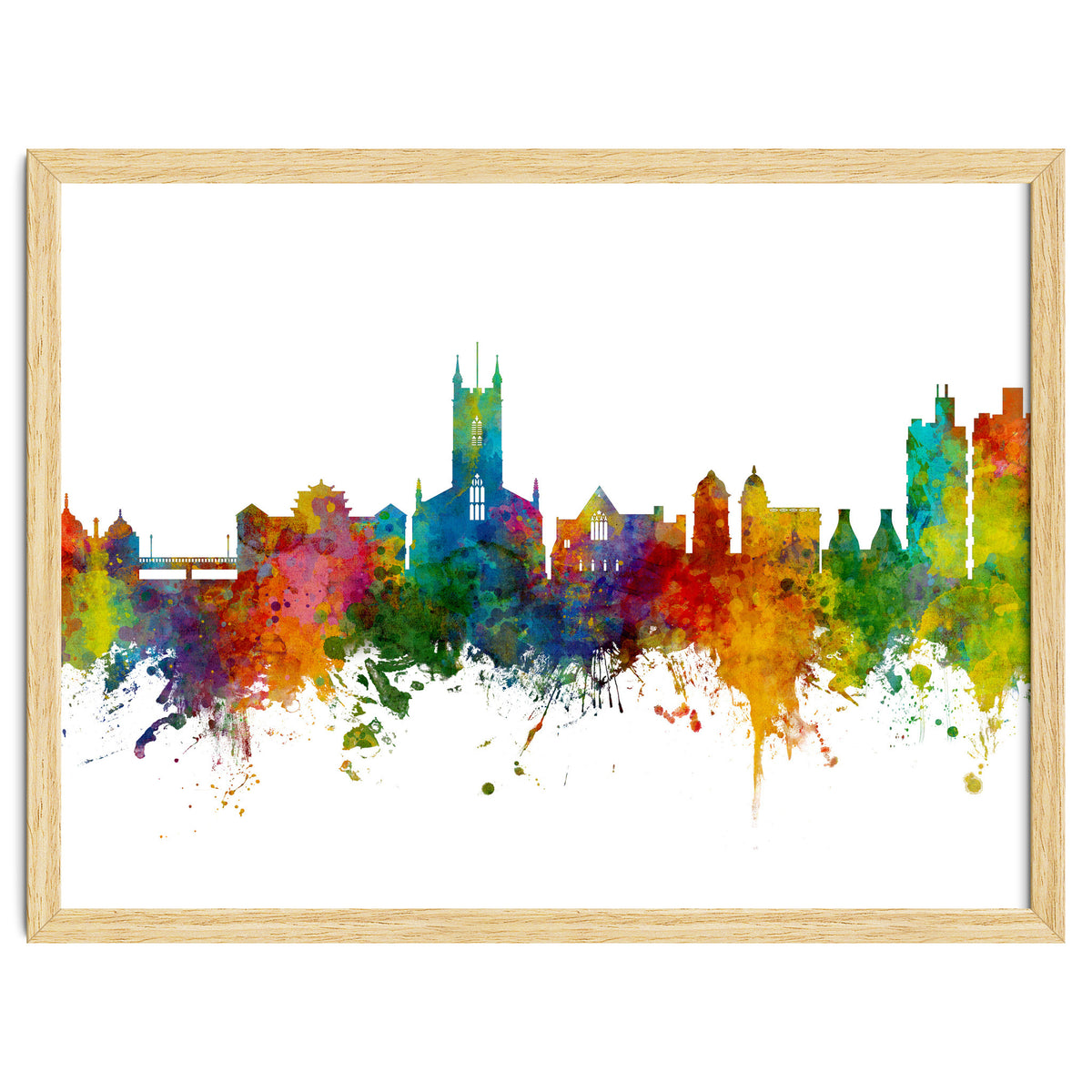 Stoke-on-Trent England Skyline