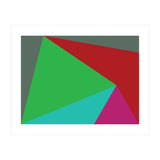 Geometric Shapes No. 19 -  green, magenta & blue (Print Only) thumbnail