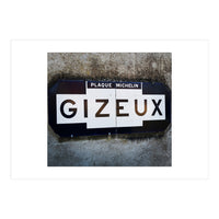French sign: Gizeux (Print Only)