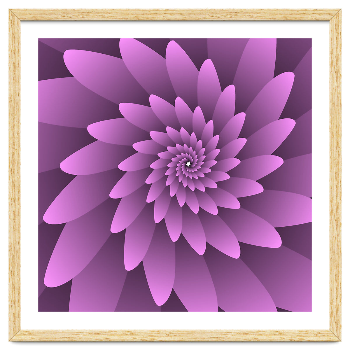 3 D Floral Modern Pink Art