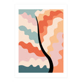 Botanical Retro Floral Waves (Print Only) thumbnail