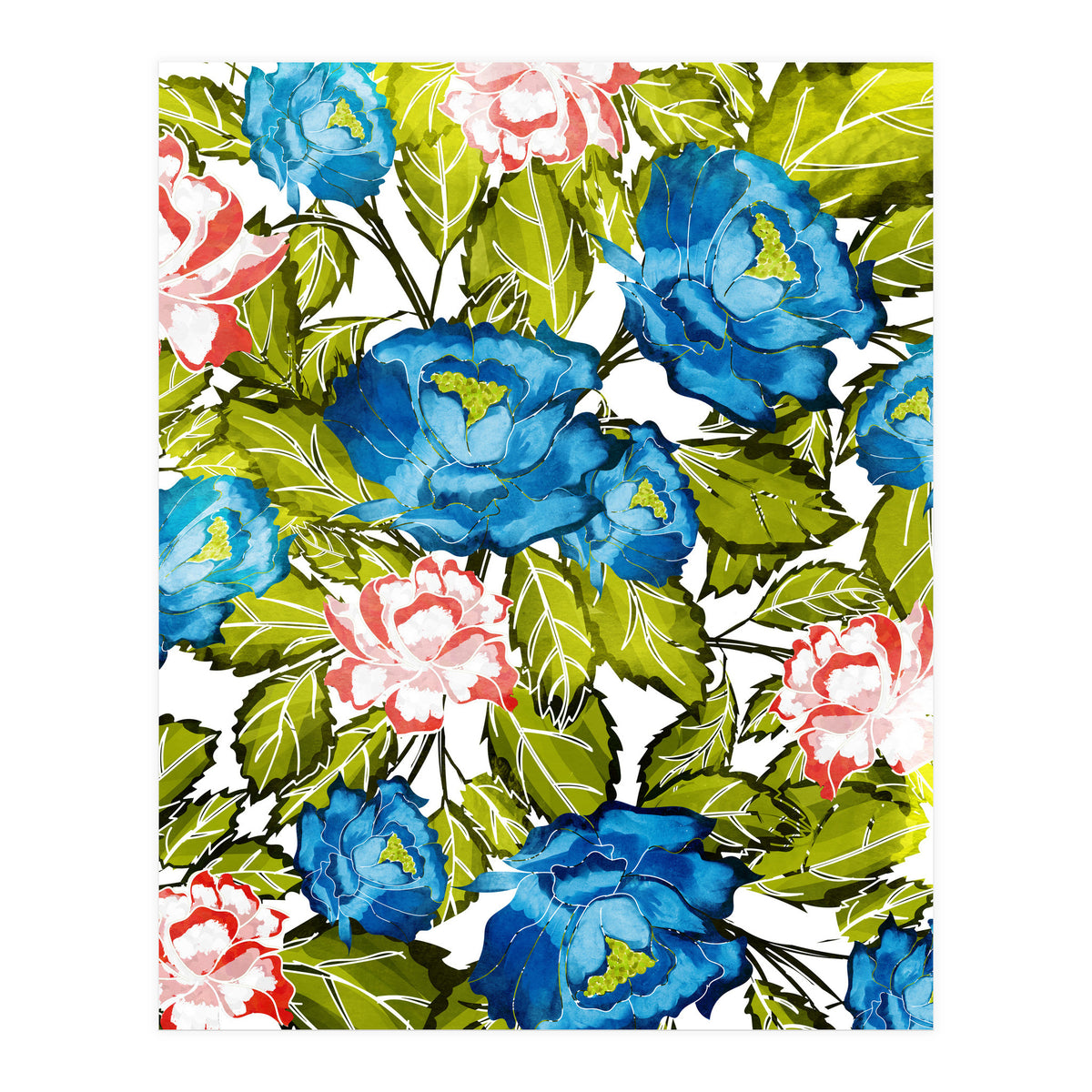 Indigo Bloom (Print Only)