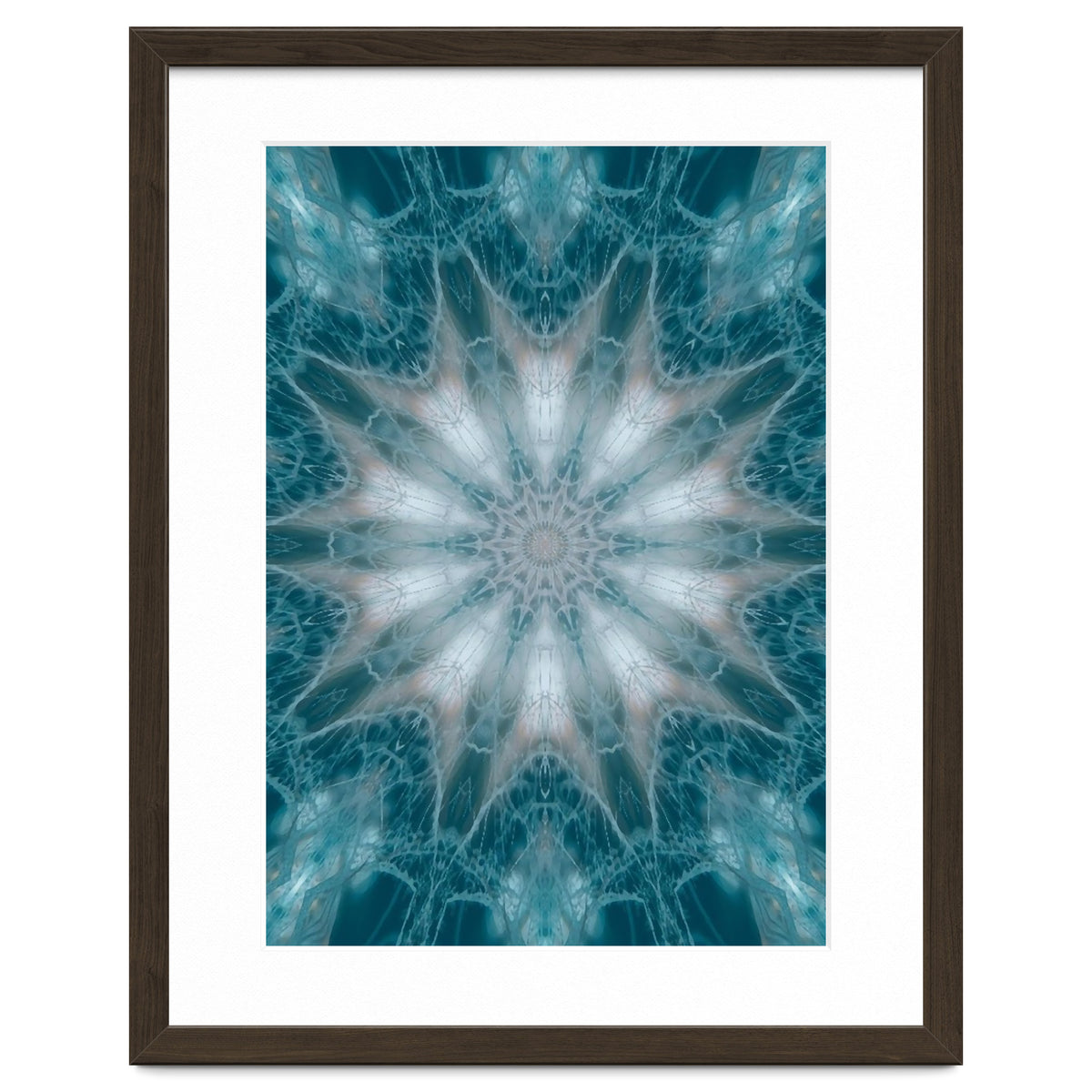 Mandala - Green, White, Rose