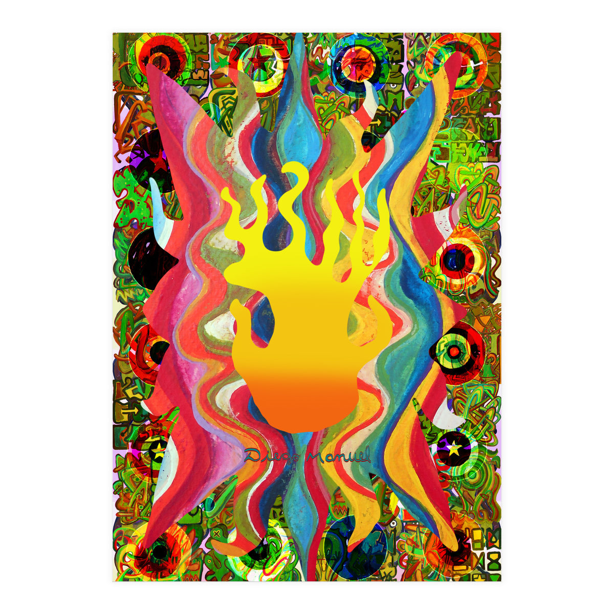 Fuego Y Graffiti 9 (Print Only)