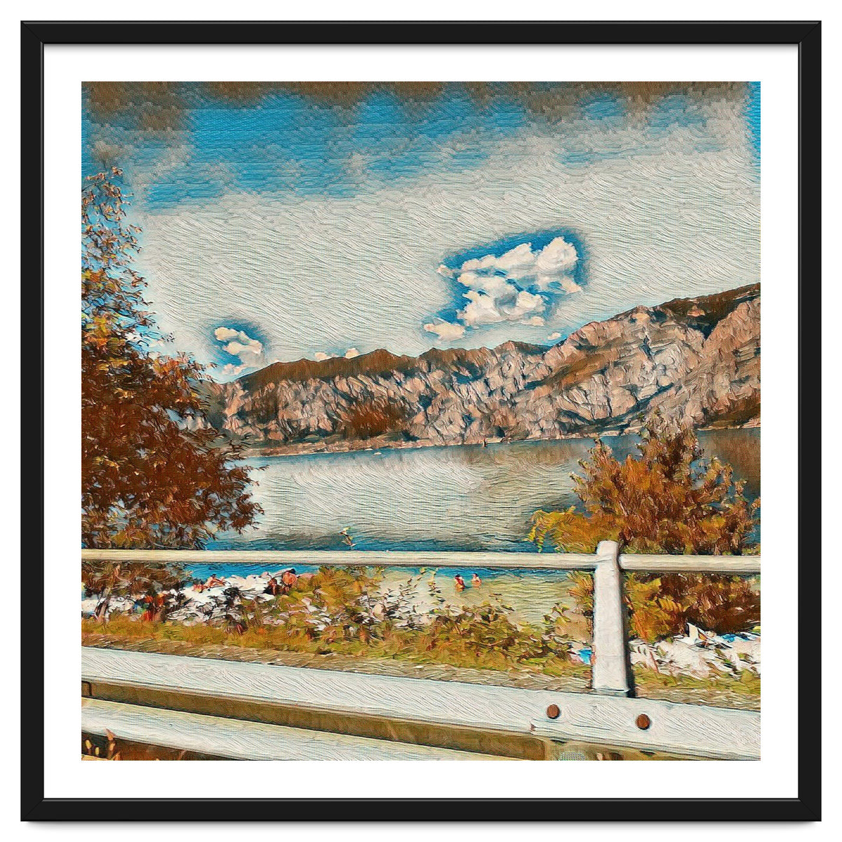 Sunny Garda Lake, italy.