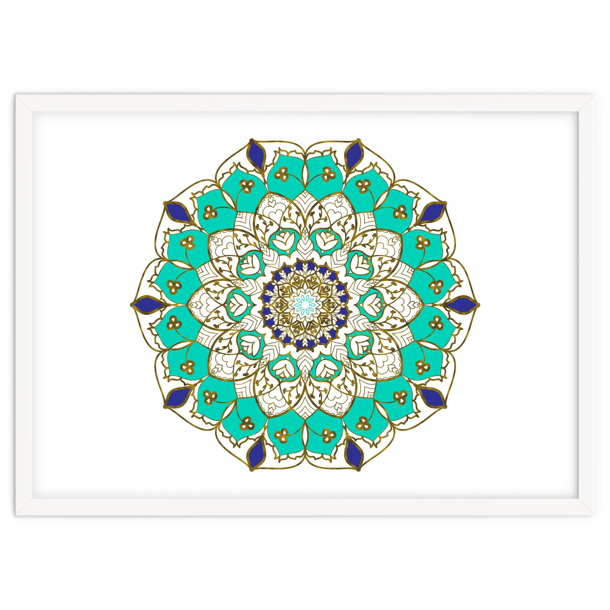 Blue and Gold Mandala