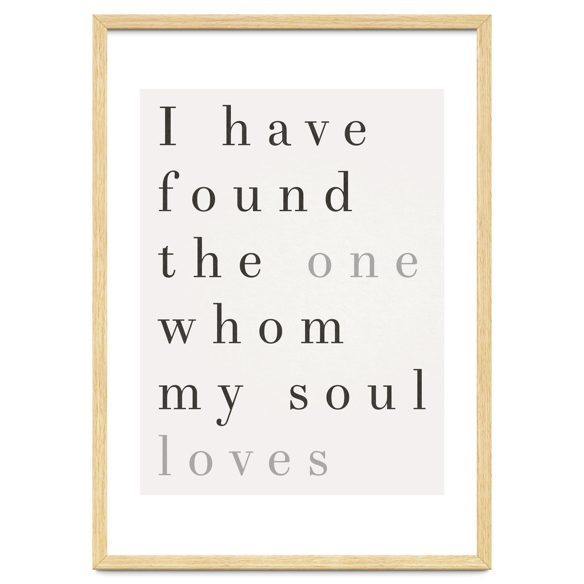 The One My Soul Loves, White