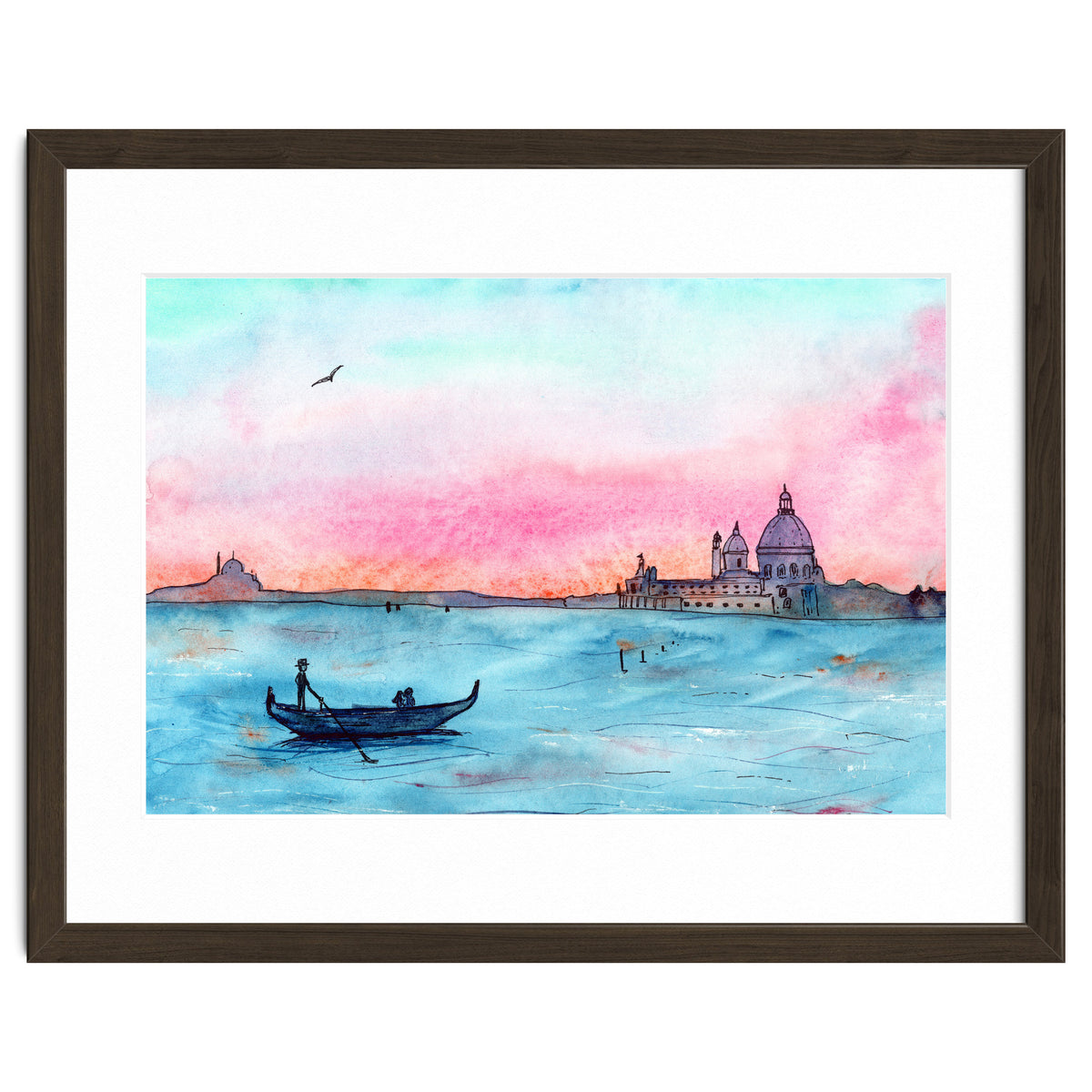 Sunset in Venice || watercolor
