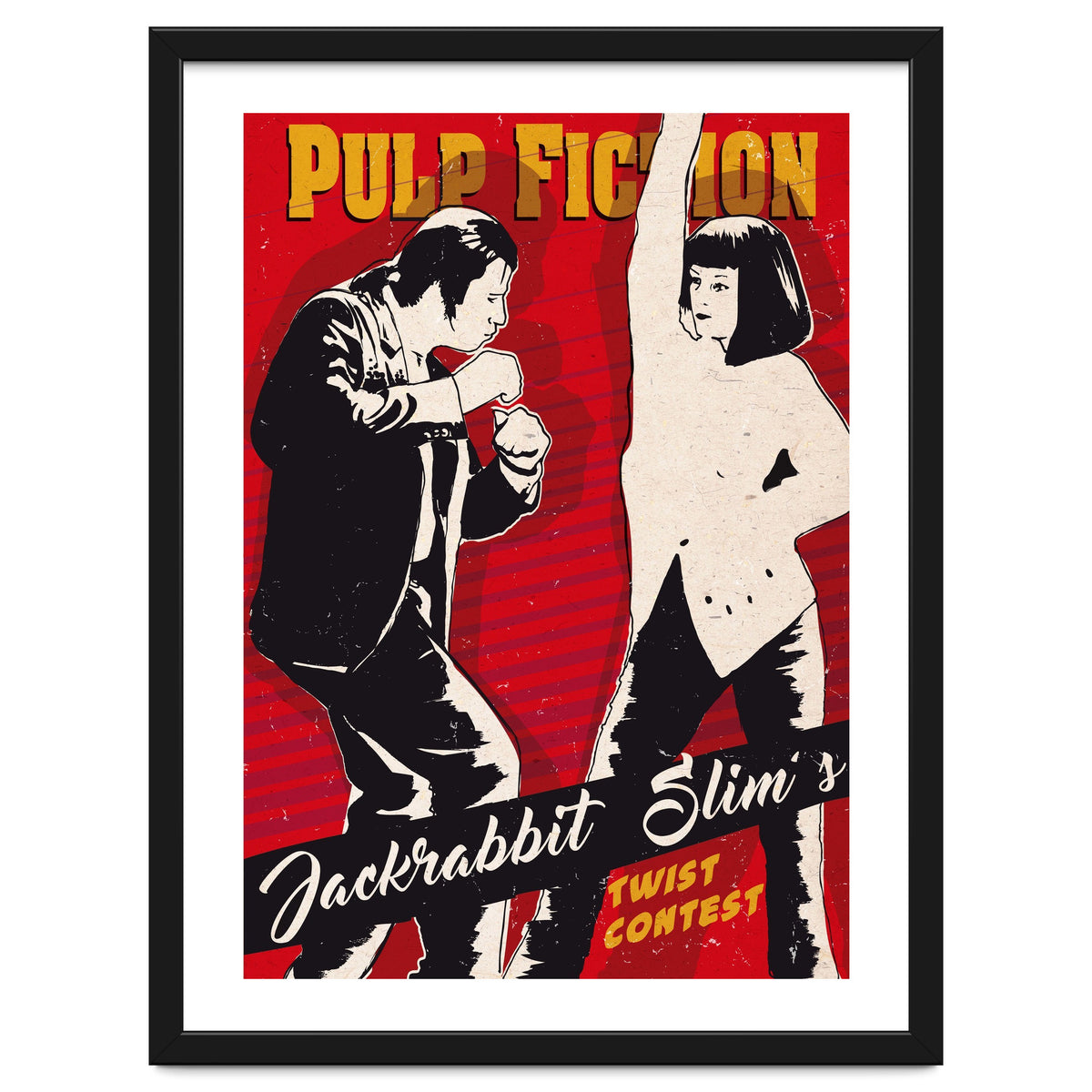 Twist dance Pulp Fiction movie poster