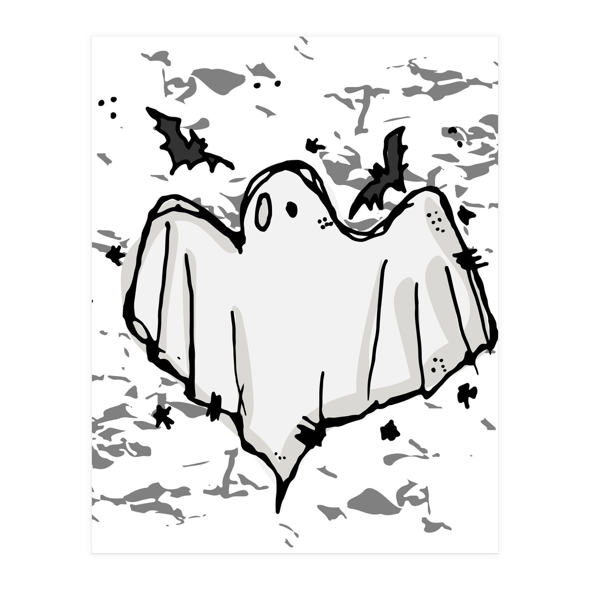 Ghost Scribble sketch (Print Only)