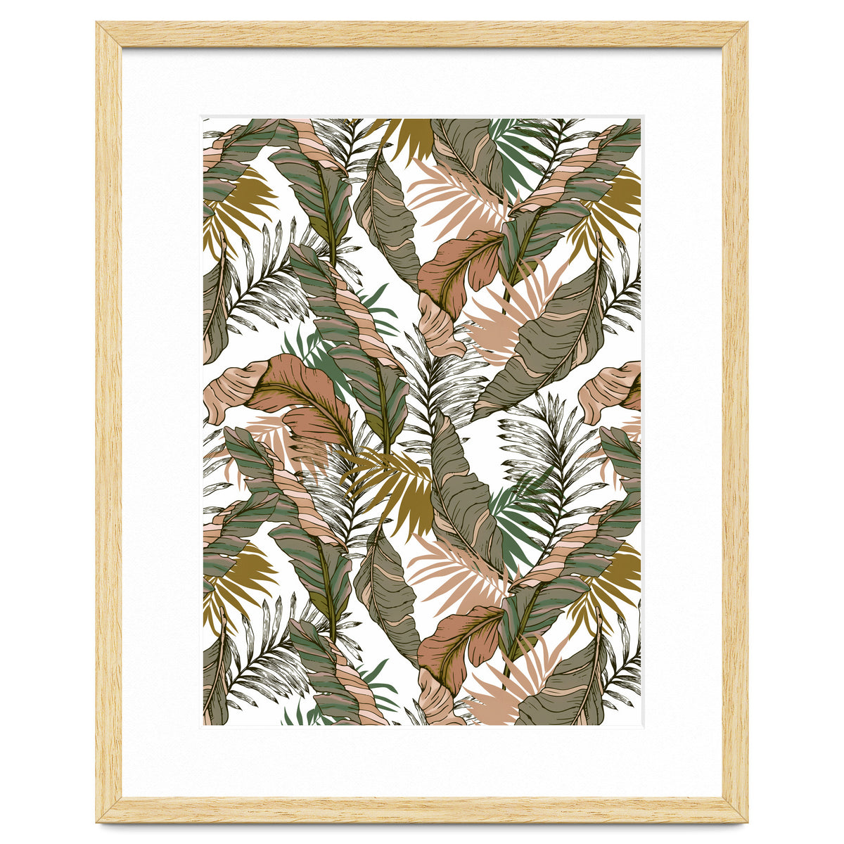 Drawing of wild tropical jungle I