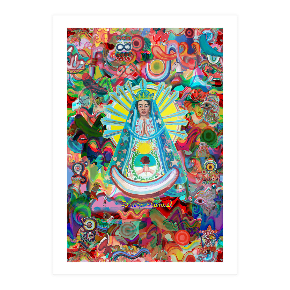 Virgen Y Graffiti 14 (Print Only)