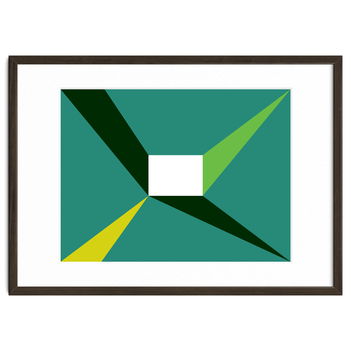 Geometric Shapes No. 27 - green, yellow & lime