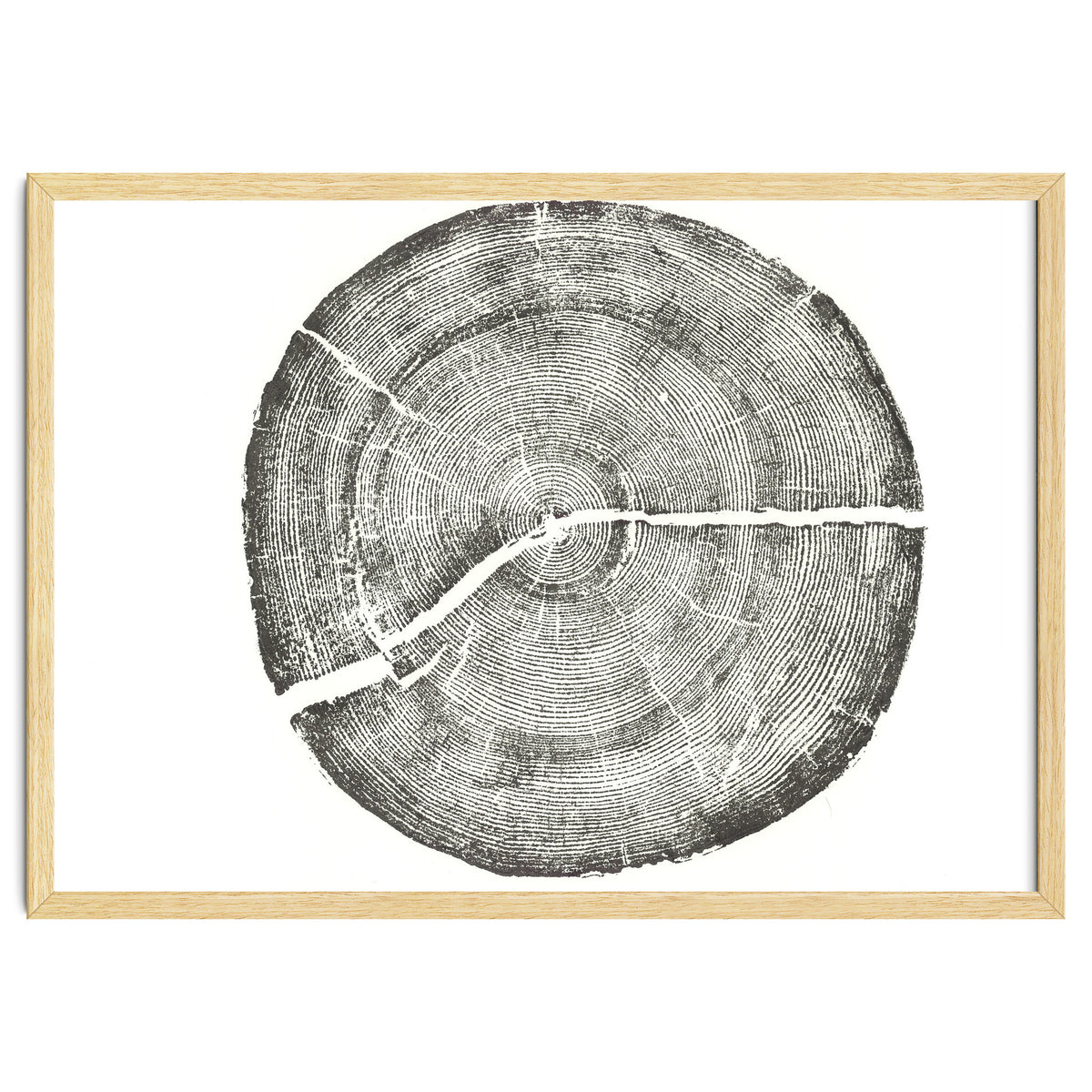 Rock Canyon, Tree Ring Print, Woodblock