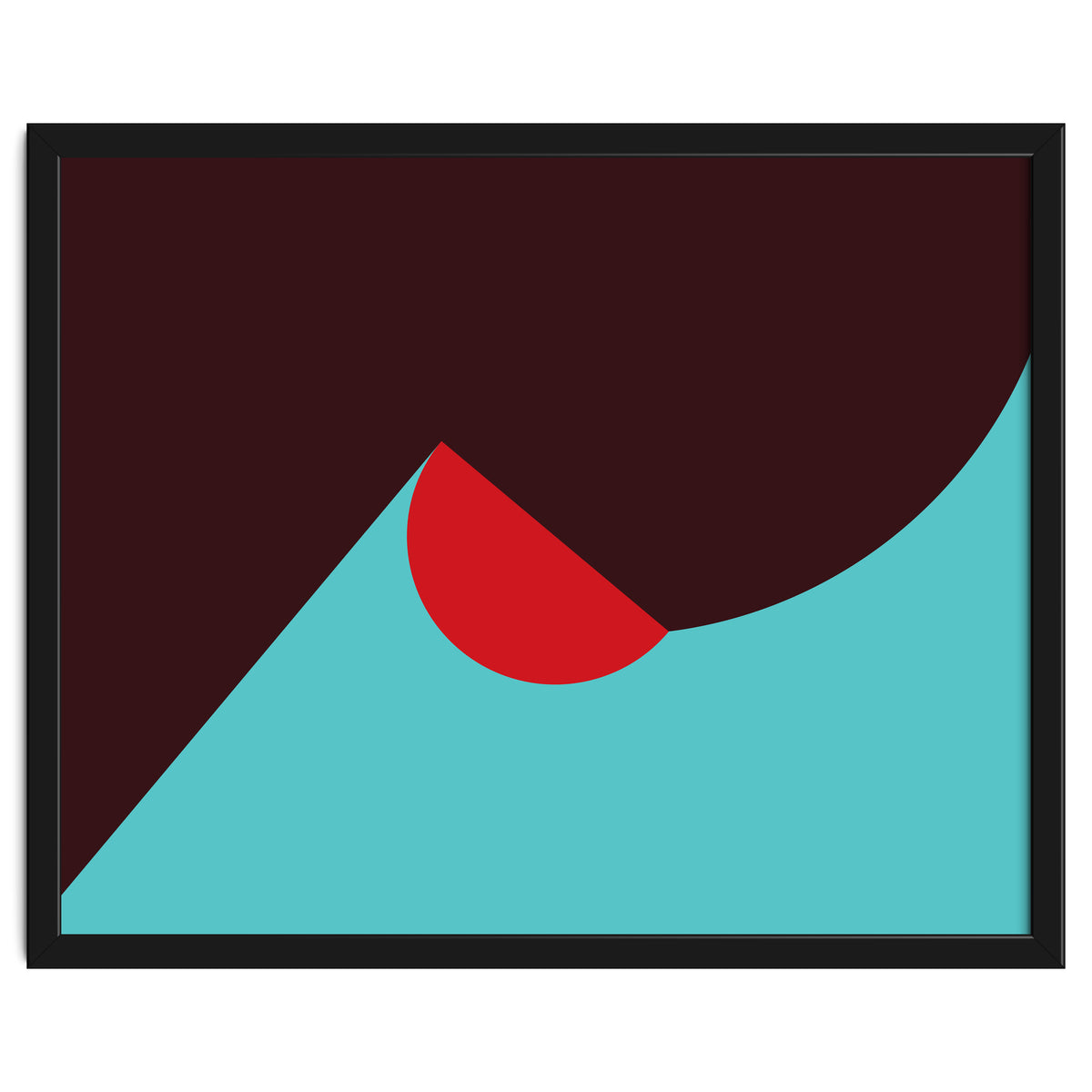 Geometric Shapes No. 8 - blue, purple & red