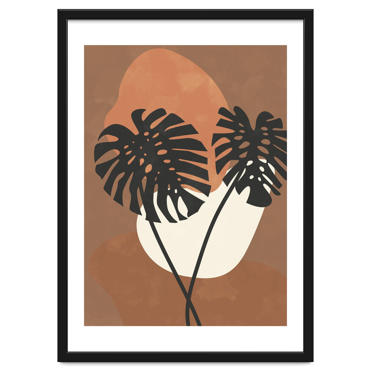 Boho Earth Tones Monstera