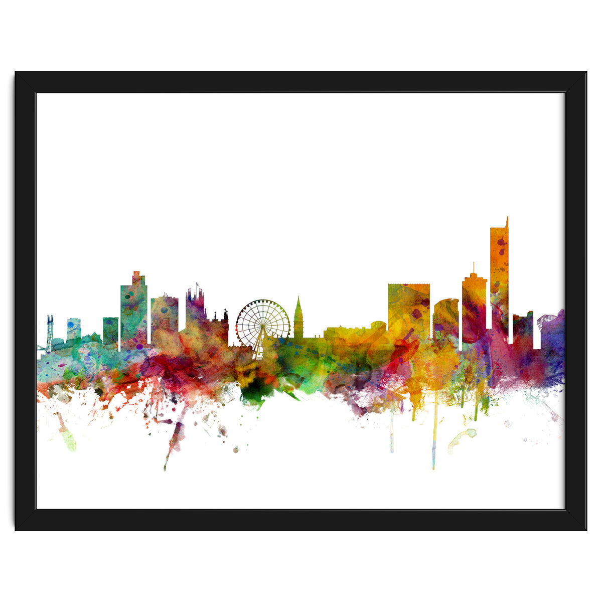 Manchester England Skyline