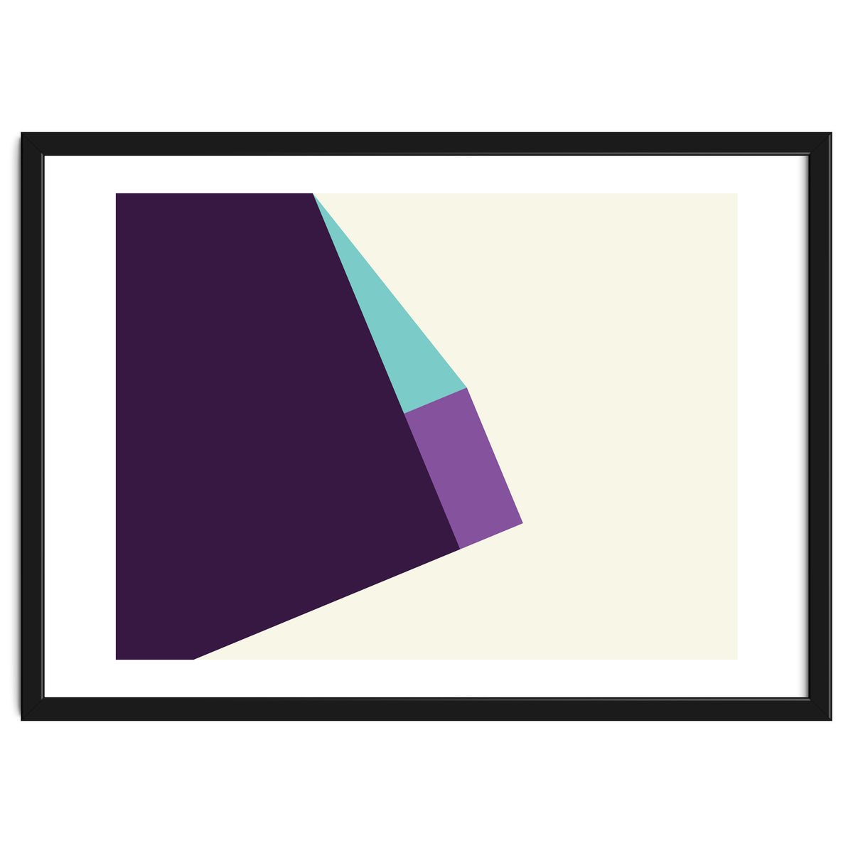 Geometric Shapes No. 42 -  lilac, blue & purple