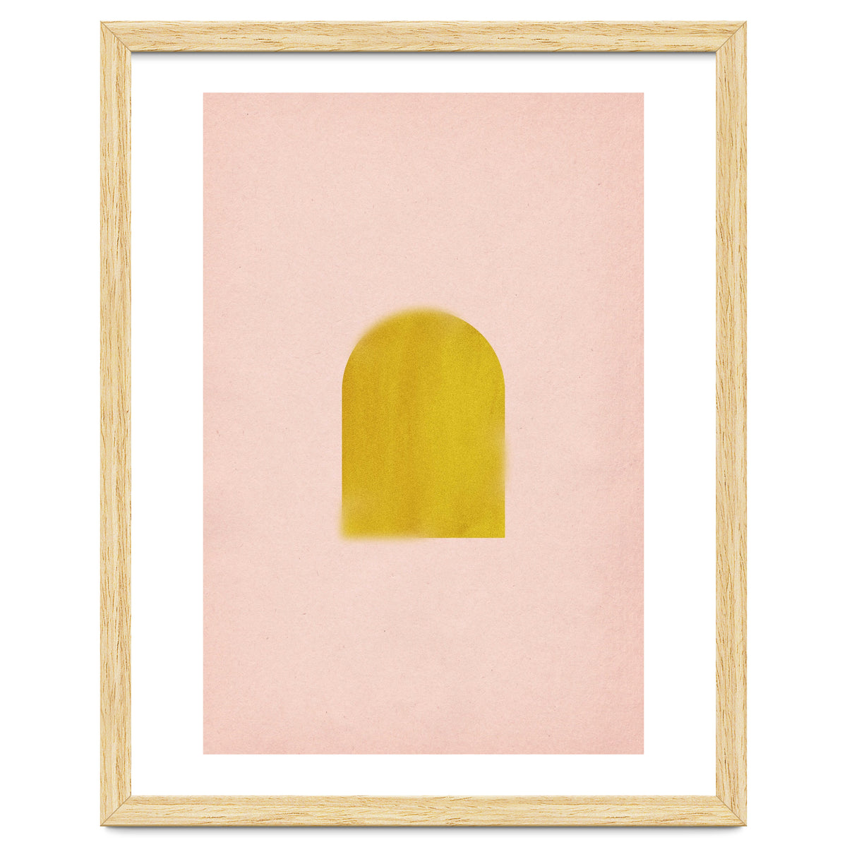 Pink and mustard arch