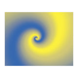 Yellow & Blue Abstract  (Print Only) thumbnail