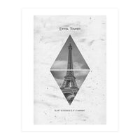 Coordinates PARIS Eiffel Tower (Print Only)