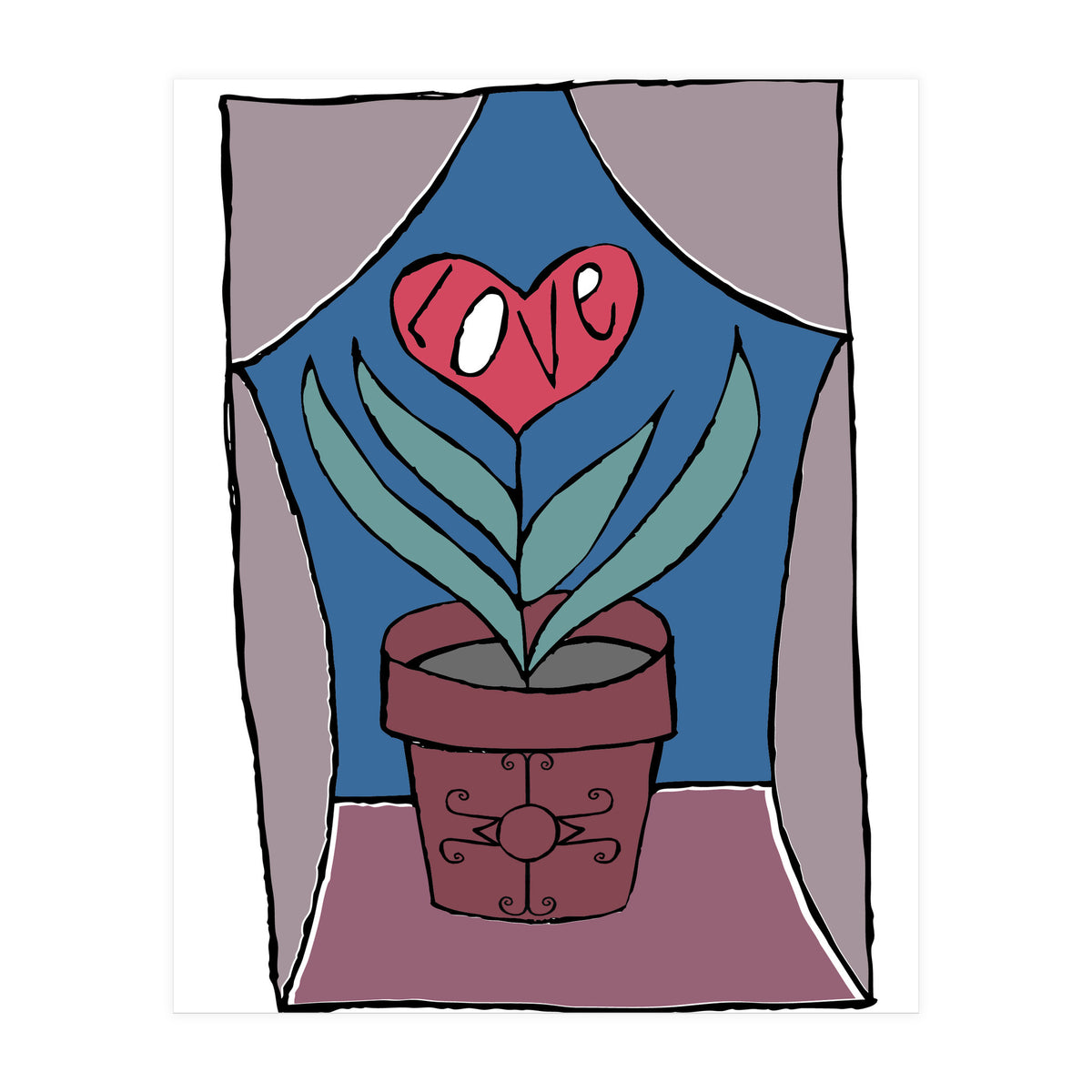 Heart Plant (Print Only)