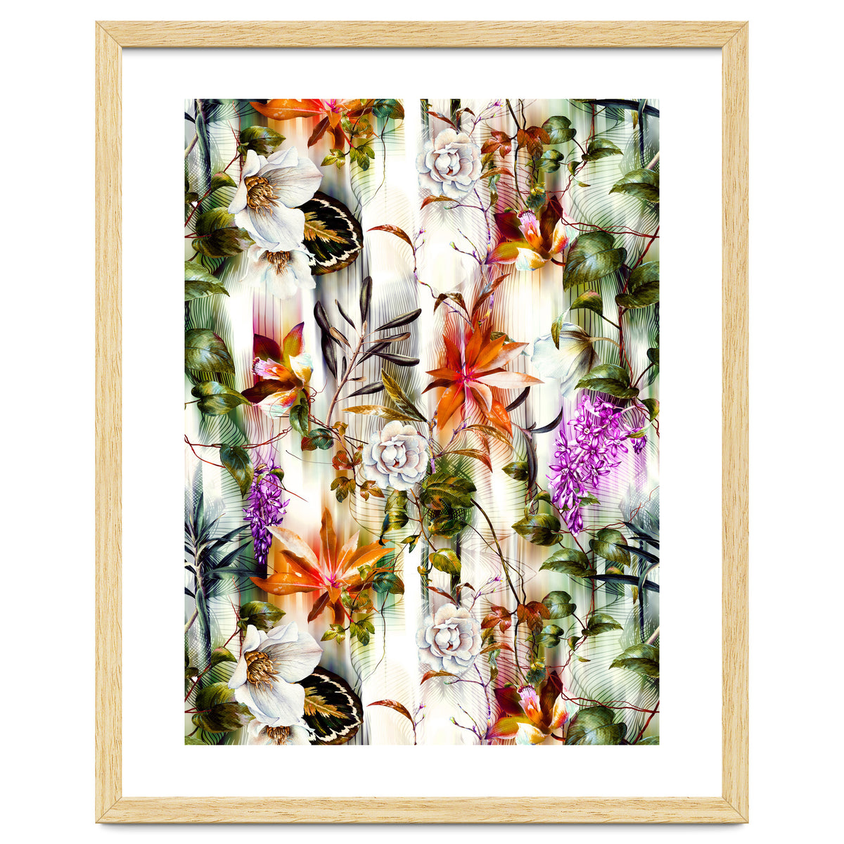 Abstract Motion Blur Floral