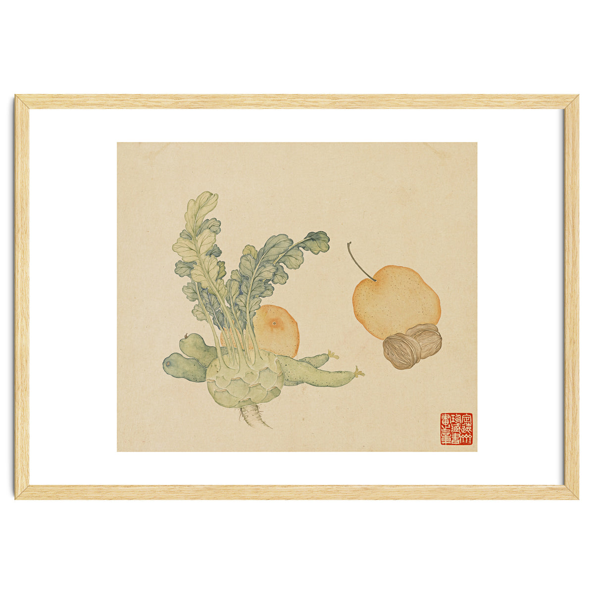 Wang Chengpi ~flowers And Vegetables, Vegetables, Fruits, Epiphyllum, Pears, Peppers