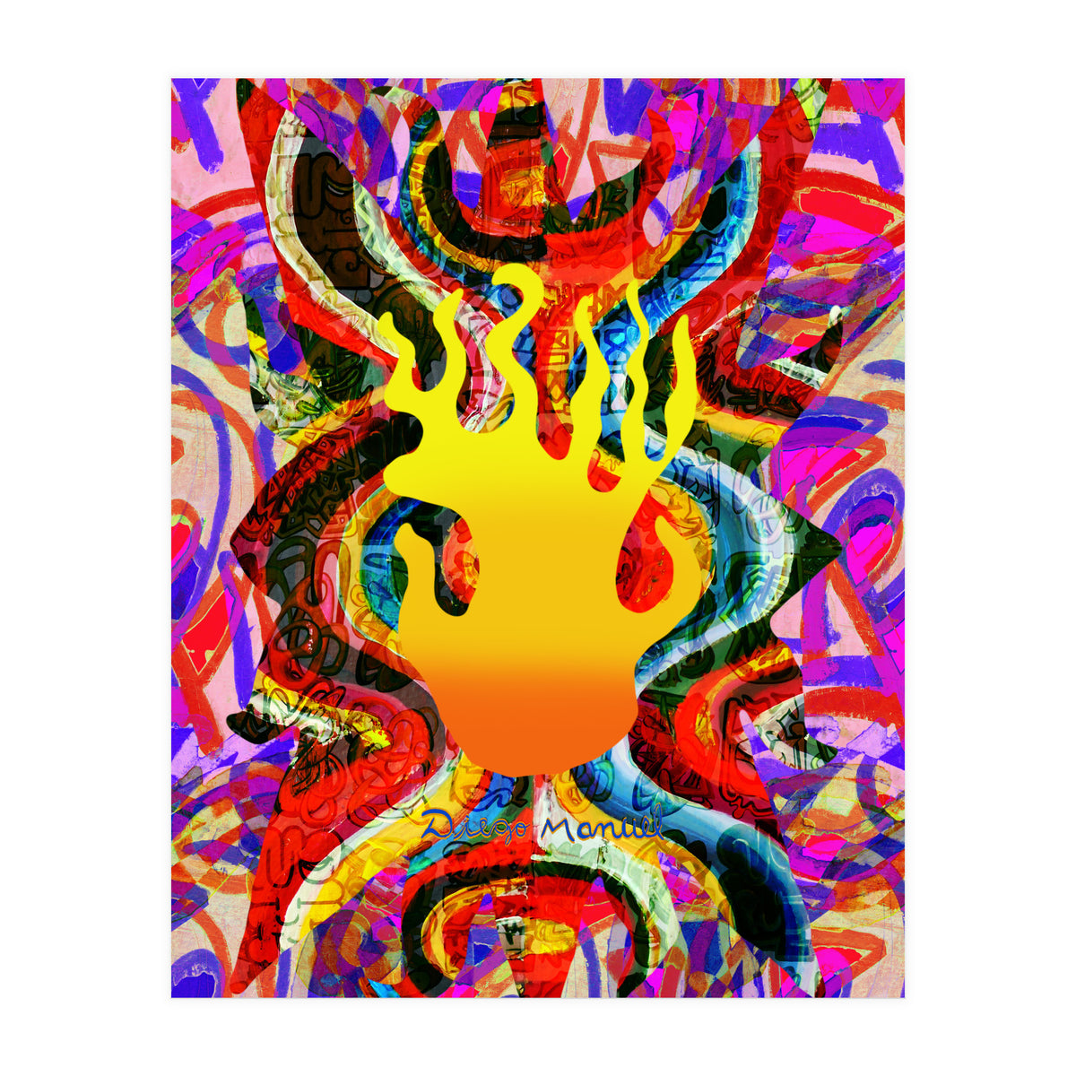 Fuego Y Graffiti 34 (Print Only)