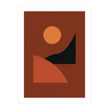 Abstract Geometrical Terracota Earthy Tones (Print Only) thumbnail