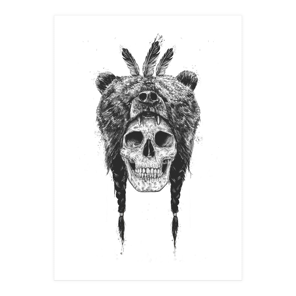 Dead Shaman Bw (Print Only)
