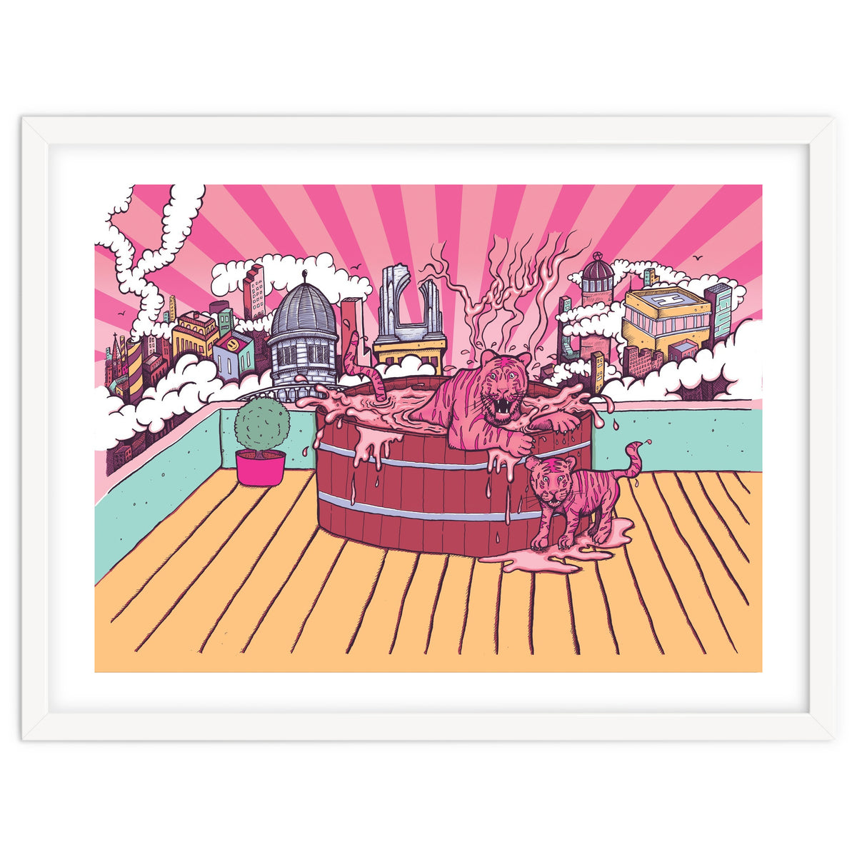 Strawberry Tigers Rooftop Jacuzzis Abbeydale Brewery x Lewy  12.4% ABV Strawberry, Chocolate, Smoked, Cherry Wood-chipped, Imperial Dessert Stout.