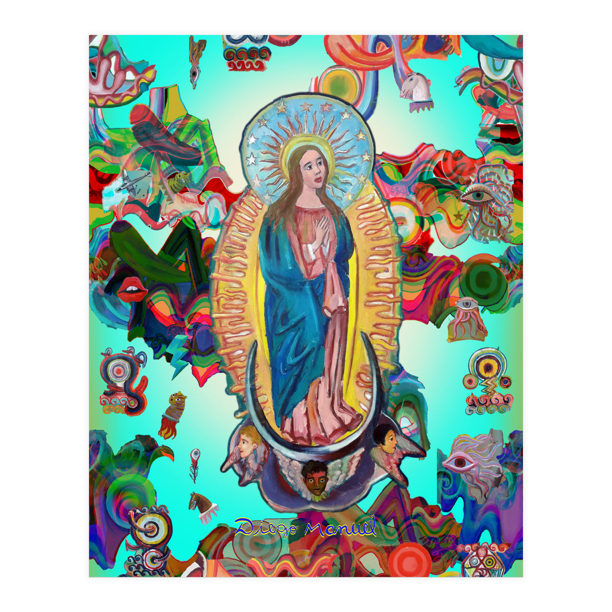 Virgen Y Graffiti 22 (Print Only)