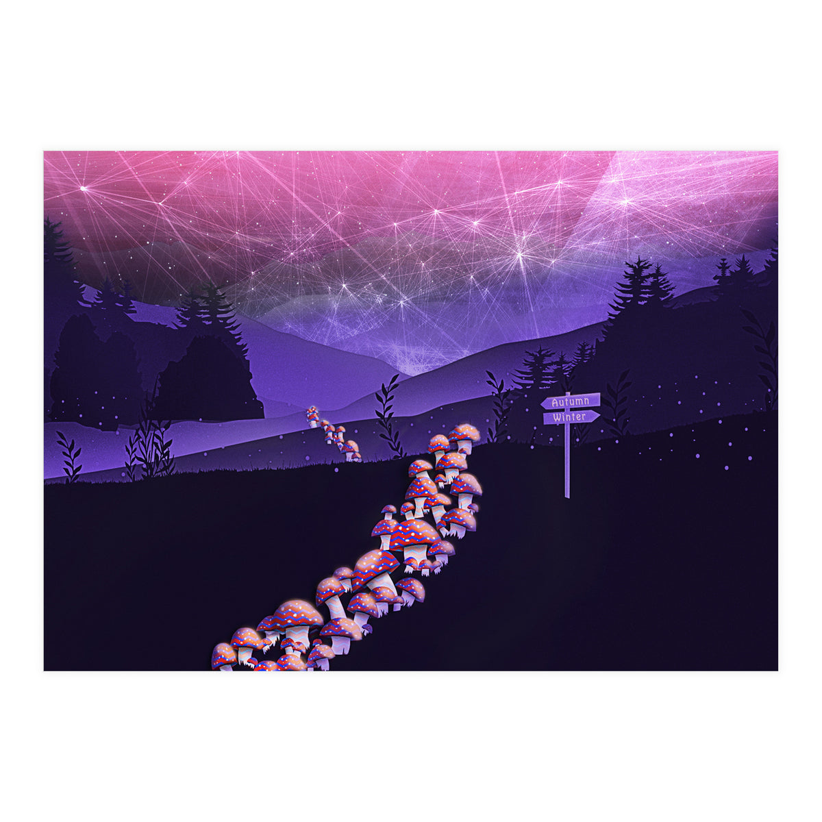 Mushroom Wanderlust (Print Only)