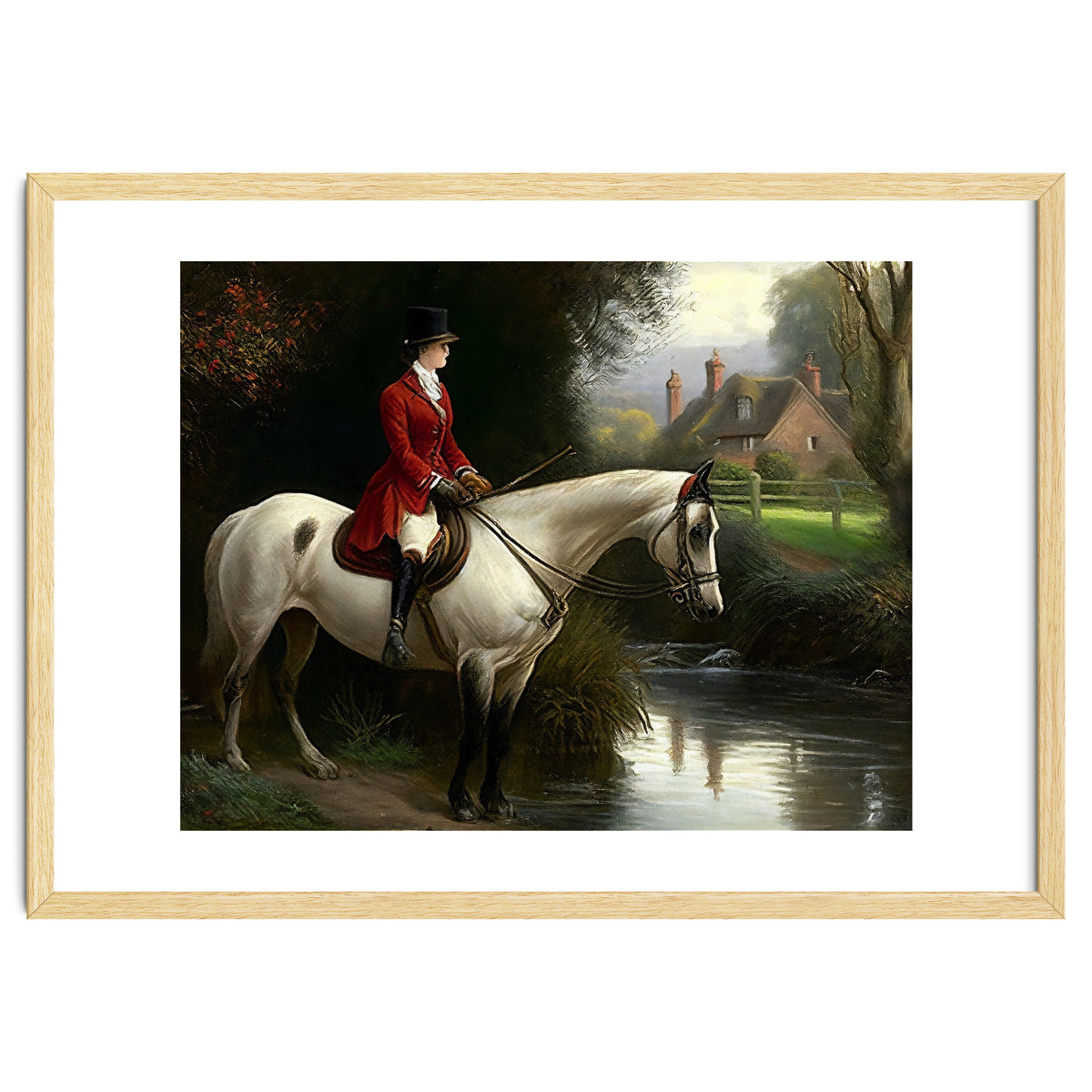 19th Century Countryside Oil Painting