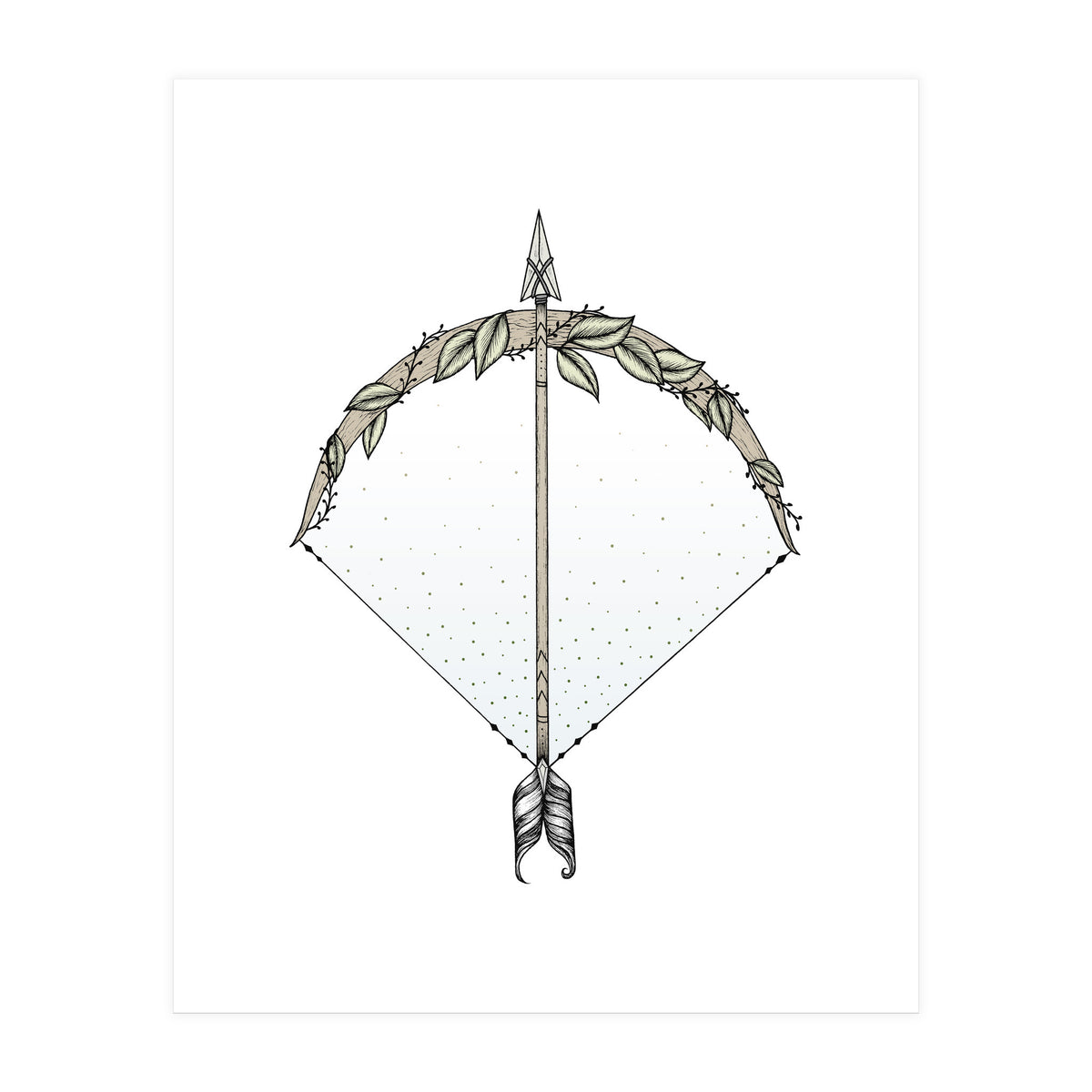 Bow And Arrow (Print Only)