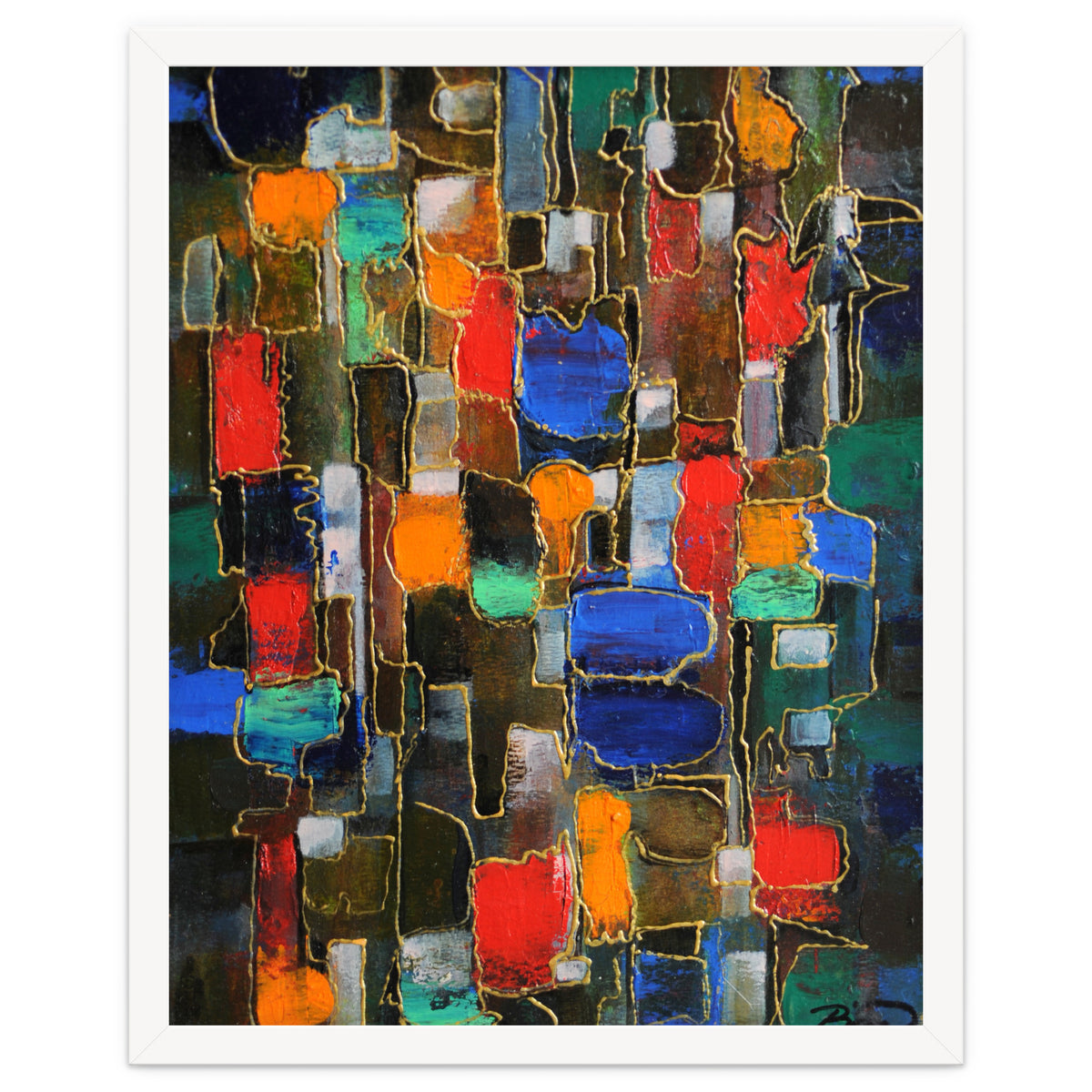 Abstract Brooklyn...38x28.cm. Acrylic