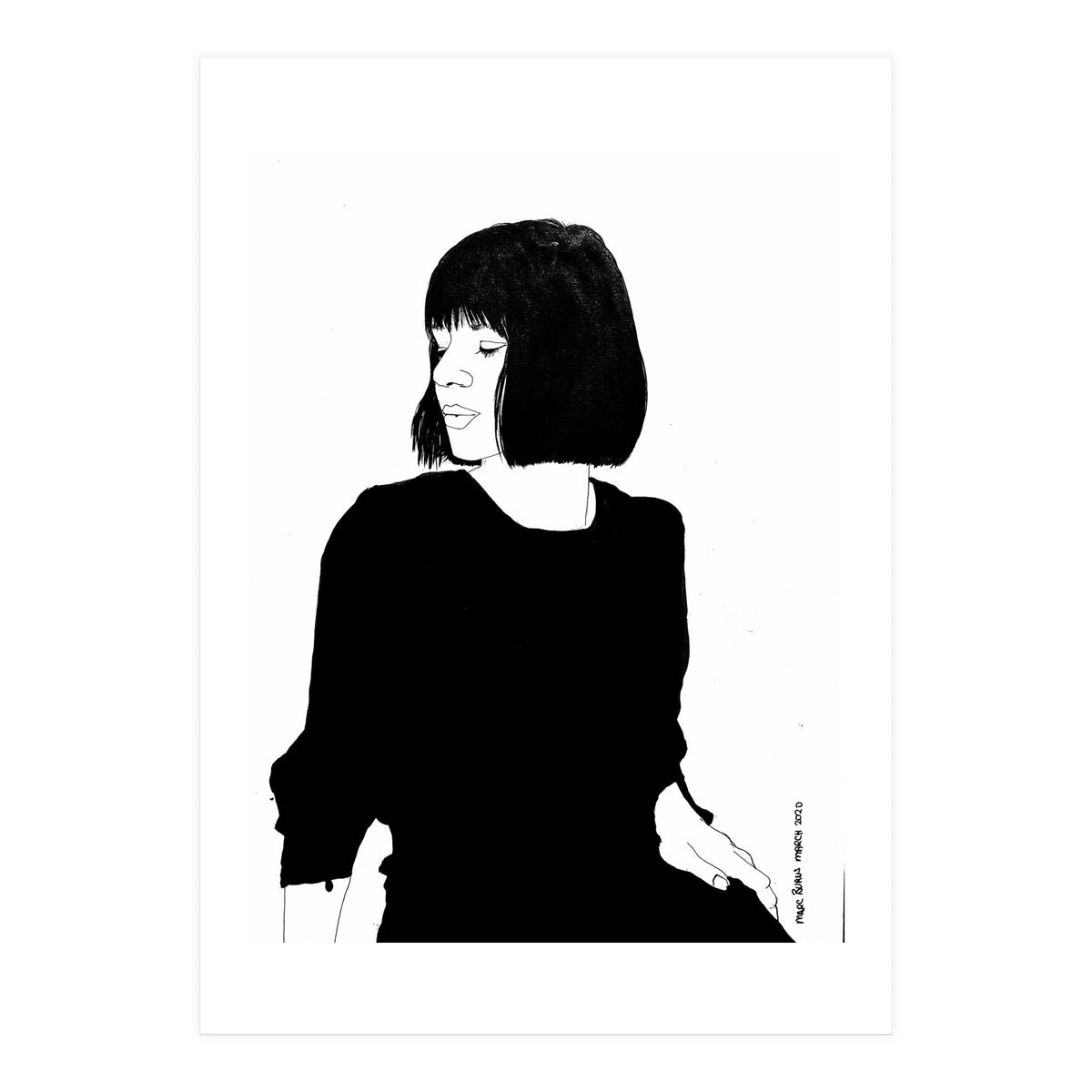 Untitled 84 - Woman in black (Print Only)