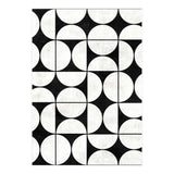 Mid-Century Modern Pattern No.2 - Black and White Concrete (Print Only) thumbnail