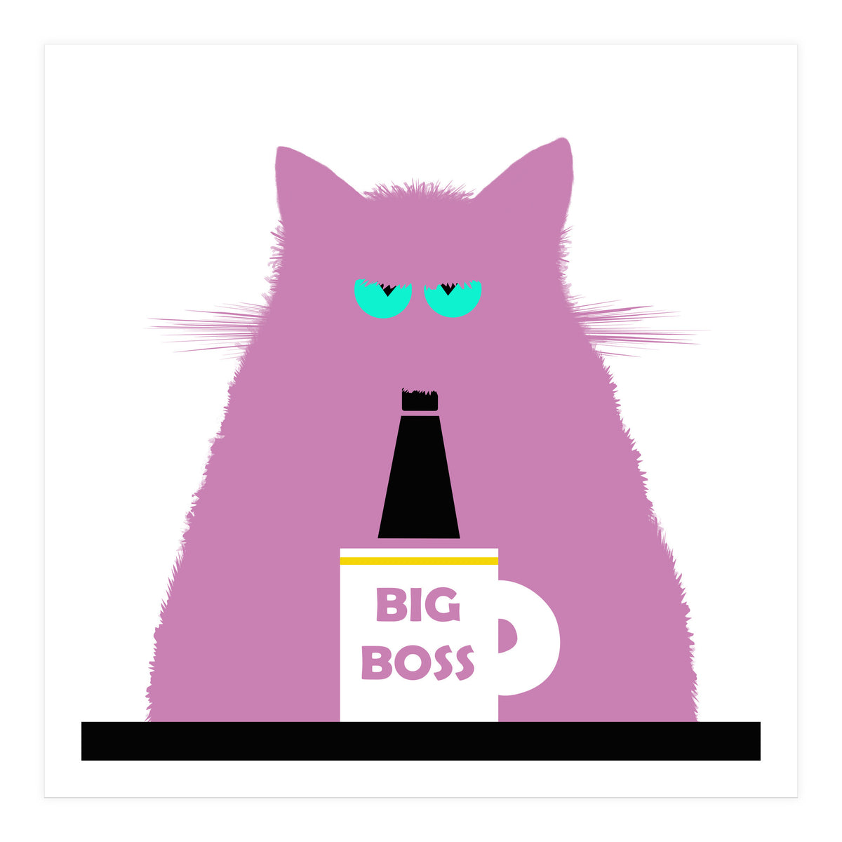 Big Boss Lilac Cat  (Print Only)