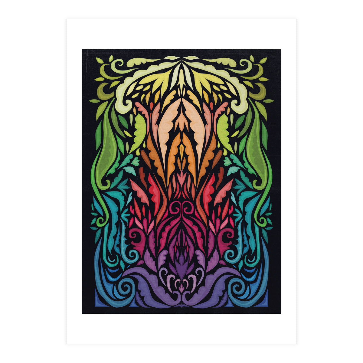 Art Noveau Rainbow (Print Only)